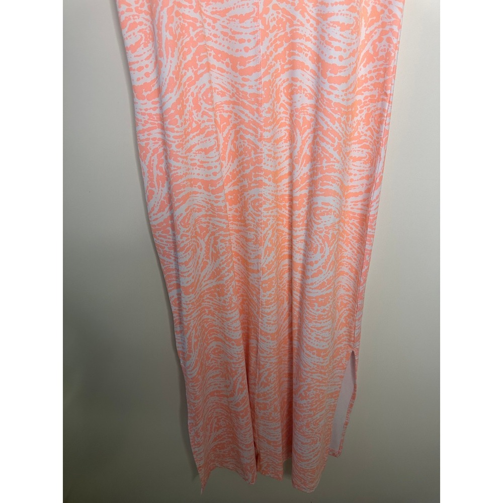 Columbia PFG Freezer Maxi Dress UPF 50 Tiki Pink Swirlscape Stretch Peach Large - Picture 12 of 16
